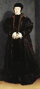 Hans holbein the younger Christina of Denmark Sweden oil painting artist